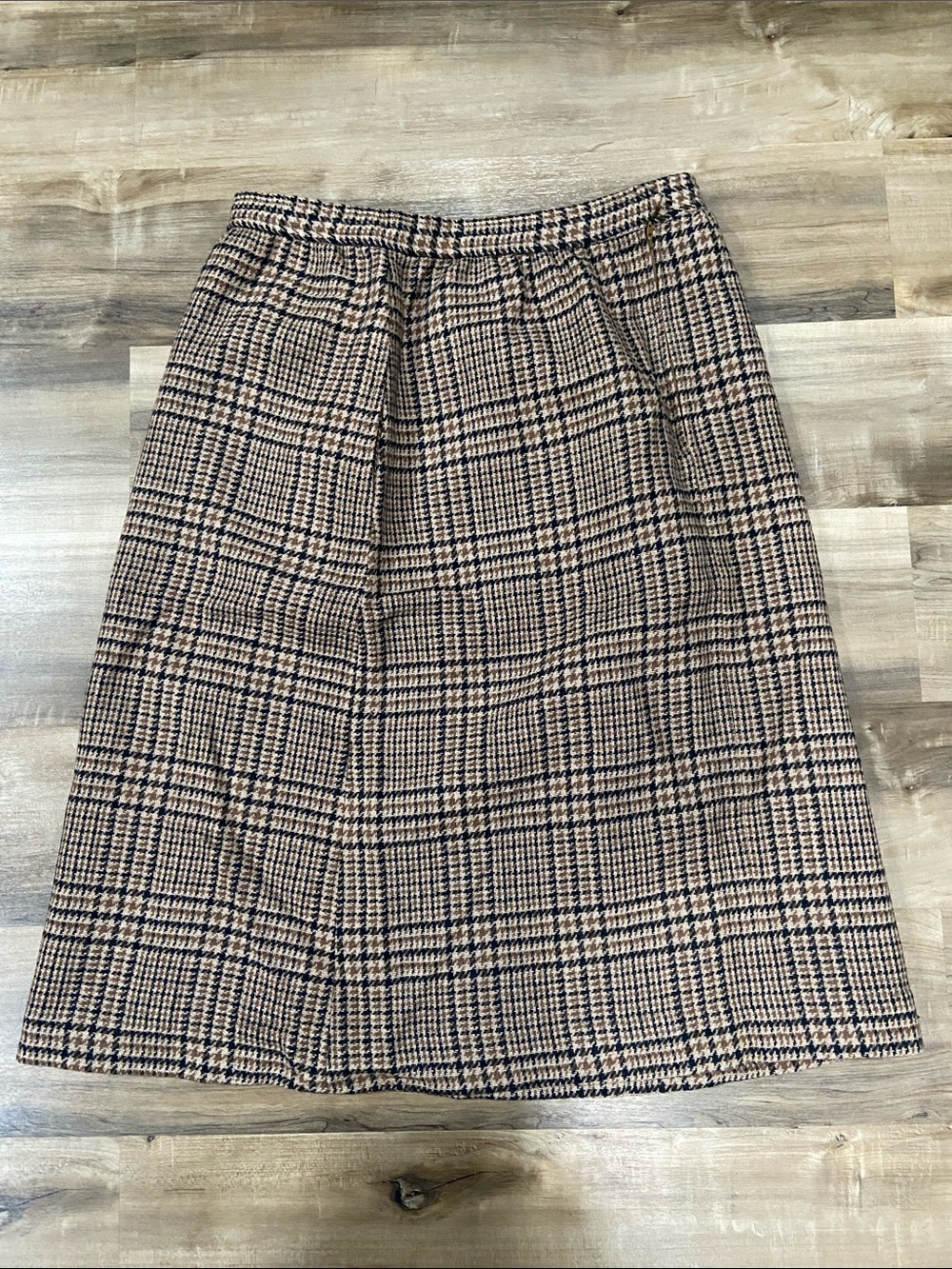 Vintage Evan Picone Wool Plaid Skirt